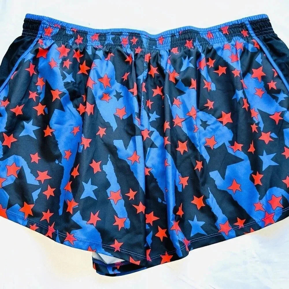 NWT NIKE Women Drawstring Built-in-Underwear Stars Running Shorts Plus Size 2X - Picture 2 of 4